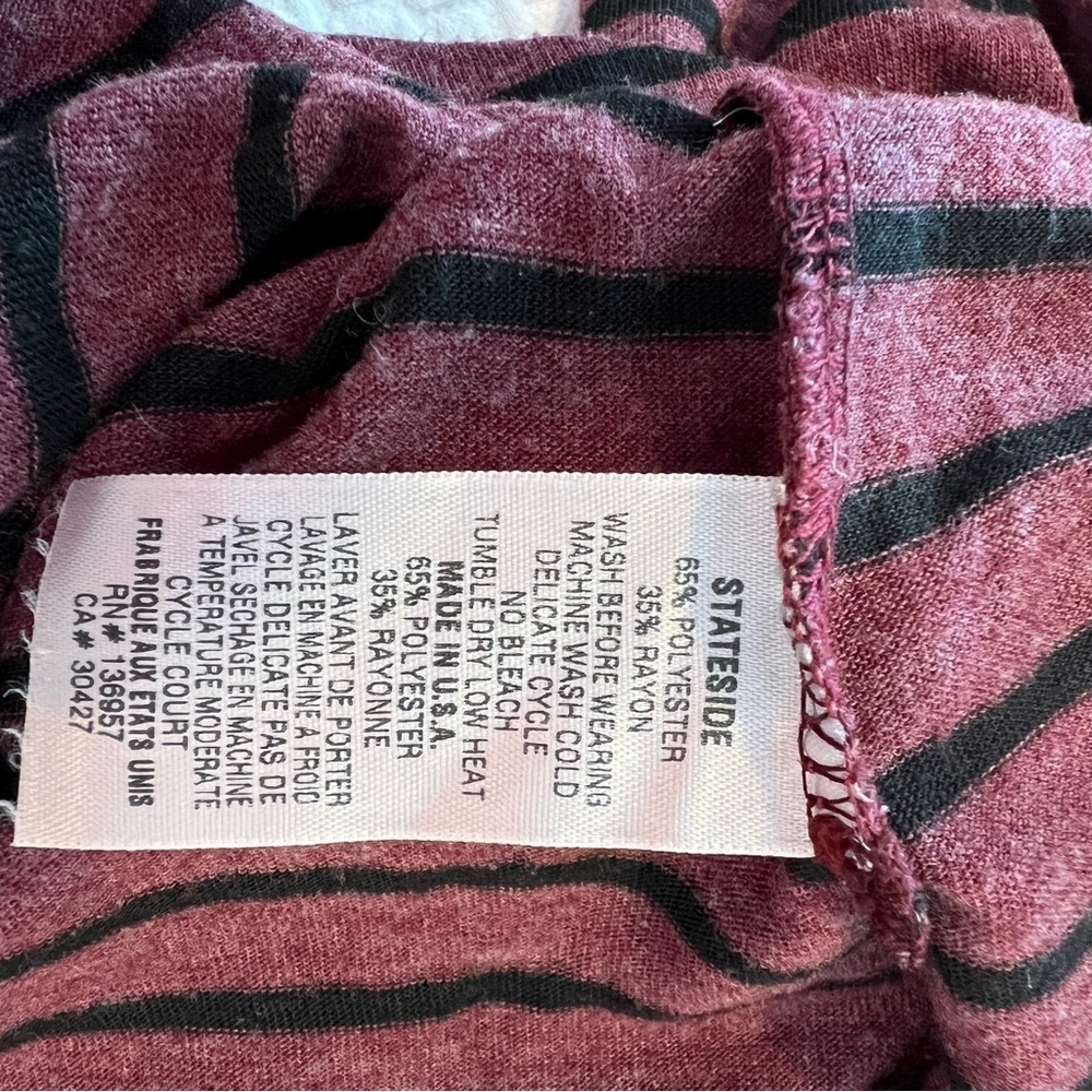 Stateside USA Made Long Sleeve Faux Wrap Shirt - Picture 9 of 9
